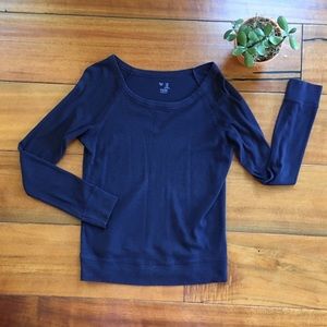 GAP Long Sleeve Navy Blue T Shirt